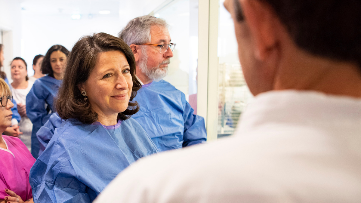 Visite ministre de la santé - A.BUZYN, à l'IPC.