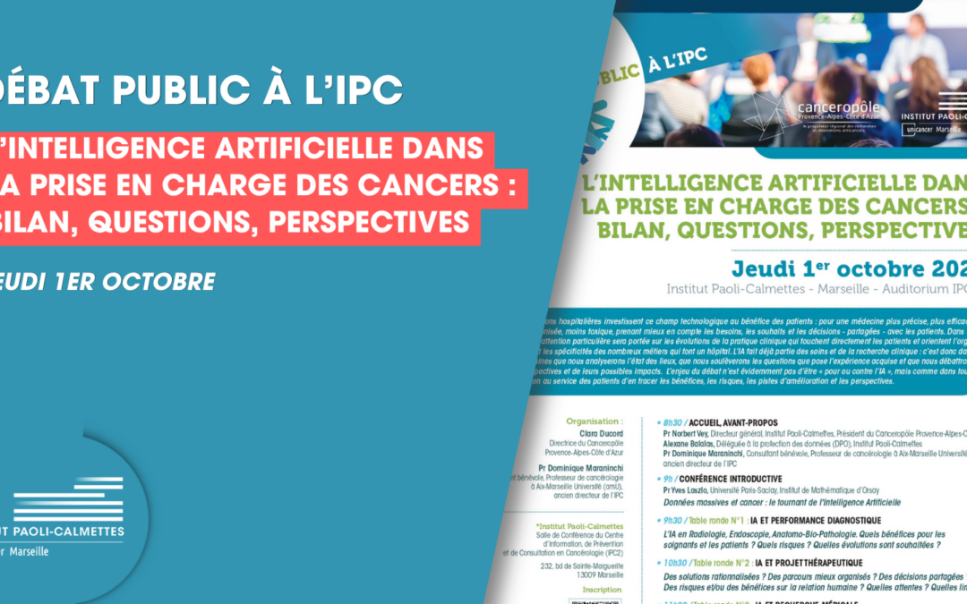 Débat public à l’IPC : l’intelligence artificielle dans la prise en charge des cancers