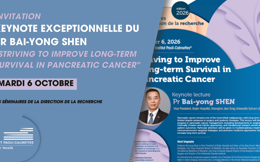 Cancer du pancréas : une Keynote exceptionnelle du Pr Bai-yong Shen à l’IPC